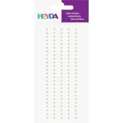 πέρλες heyda αυτοκόλλητες άσπρες 125 τεμάχια - Heyda