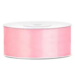 Κορδέλα σατέν 25mm 25m light pink - Deco