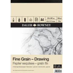 Μπλοκ daler rowney fine grain drawing a4 120gr. - Daler rowney