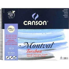 Μπλοκ canson montval 32x41cm 270gr. 12 φύλλα - Canson
