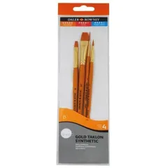σετ πινέλα gold taklon daler rowney 4 τεμ - Daler rowney