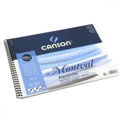 Μπλοκ canson montval 24x32cm 300gr σπιράλ cold pressed 12 φύλλα - Canson