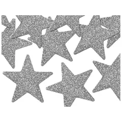 Αστέρια silver glitter 5cm 8 τεμάχια - Deco