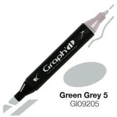 Μαρκαδόρος graph it twin tip green grey 5 9205 - Oz