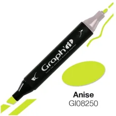 Μαρκαδόρος graph it twin tip anise 8250 - Oz