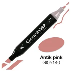 Μαρκαδόρος graph it twin tip antik pink 5140 - Oz
