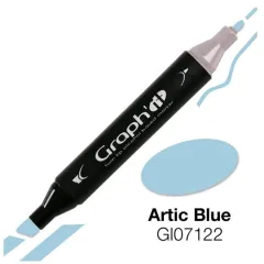 Μαρκαδόρος graph it twin tip artic blue 7122 - Oz