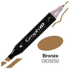 Μαρκαδόρος graph it twin tip bronze 3250 - Oz