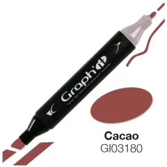 Μαρκαδόρος graph it twin tip cacao 3180 - Oz