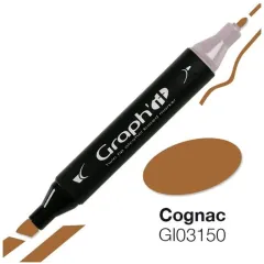 Μαρκαδόρος graph it twin tip cognac 3150 - Oz