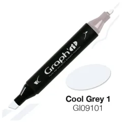 Μαρκαδόρος graph it twin tip cool grey 0 9100 - Oz