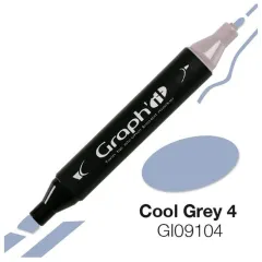 Μαρκαδόρος graph it twin tip cool grey 4 9104 - Oz