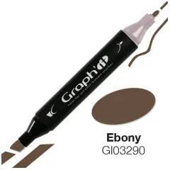 Μαρκαδόρος graph it twin tip ebony 03290 - Oz