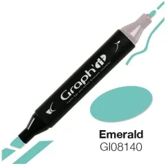 Μαρκαδόρος graph it twin tip emerald 8140 - Oz