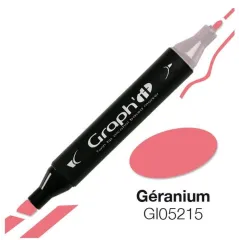 Μαρκαδόρος graph it twin tip geranium 5215 - Oz