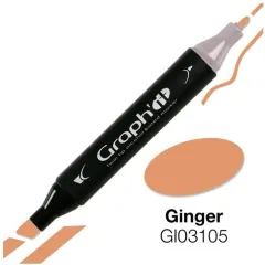 Μαρκαδόρος graph it twin tip ginger 3105 - Oz