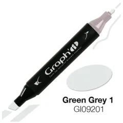 Μαρκαδόρος graph it twin tip green grey 1 9201 - Oz