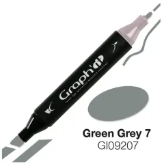 Μαρκαδόρος graph it twin tip green grey 7 9207 - Oz