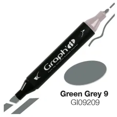 Μαρκαδόρος graph it twin tip green grey 9 9209 - Oz