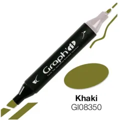 Μαρκαδόρος graph it twin tip khaki 8350 - Oz