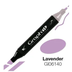 Μαρκαδόρος graph it twin tip lavender 6140 - Oz