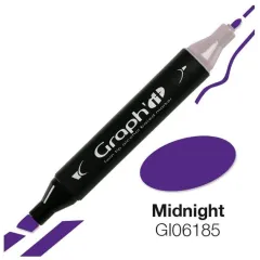 Μαρκαδόρος graph it twin tip midnight 6185 - Oz