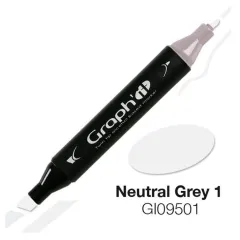 Μαρκαδόρος graph it twin tip neutral grey 1 9501 - Oz