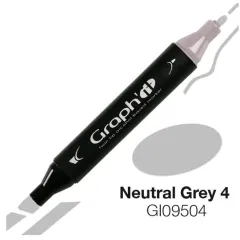 Μαρκαδόρος graph it twin tip neutral grey 4 9504 - Oz