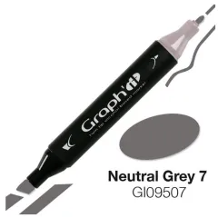 Μαρκαδόρος graph it twin tip neutral grey 7 9507 - Oz