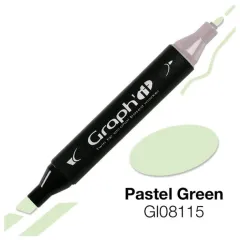 Μαρκαδόρος graph it twin tip pastel green 8115 - Oz