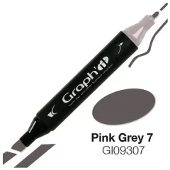 Μαρκαδόρος graph it twin tip pink grey 7 9307 - Oz