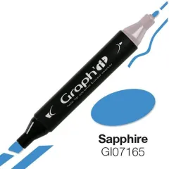 Μαρκαδόρος graph it twin tip sapphire 7165 - Oz