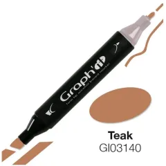 Μαρκαδόρος graph it twin tip teak 3140 - Oz