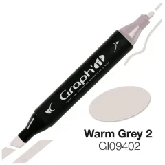 Μαρκαδόρος graph it twin tip warm grey 2 9402 - Oz
