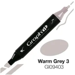 Μαρκαδόρος graph it twin tip warm grey 3 9403 - Oz