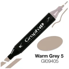Μαρκαδόρος graph it twin tip warm grey 5 9405 - Oz