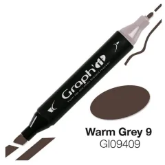 Μαρκαδόρος graph it twin tip warm grey 9 9409 - Oz