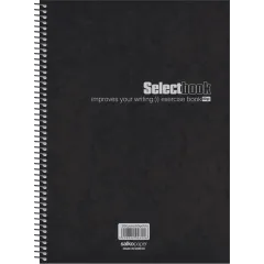 τετράδιο salko select a4 2 θέματα σπιράλ black premium - Salko