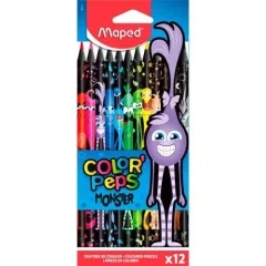 Ξυλομπογιές maped monsters 12 τεμάχια - Maped