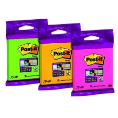 Αυτοκόλλητα χαρτάκια post-it 3m 76x76mm supersticky 75 φύλλα - 3m
