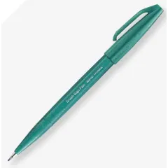 Μαρκαδόρος pentel πινέλο brush sign pen turquoise green - Pentel