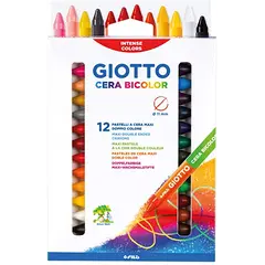 Κηρομπογιές giotto cera bicolor διπλές 12 τεμάχια - Giotto