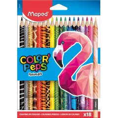 Ξυλομπογιές maped colorpep's animals 18 τεμάχια - Maped