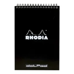 Μπλοκ σπιράλ rhodia α5 dots 80 φύλλα black - Rhodia