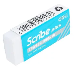 Γόμα deli scribe ασπρη plus - Deli
