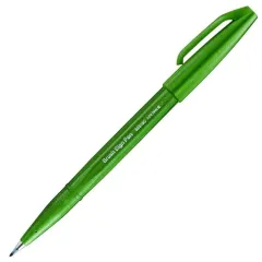 Μαρκαδόρος pentel πινέλο brush sign pen olive green - Pentel