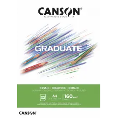 Μπλοκ canson graduate drawing α4 160gr white 30 φύλλα - Canson