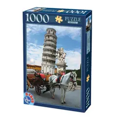 παζλ d-toys 68x47cm tour de pise italie 1000 κομμάτια 64288-03 - D-toys