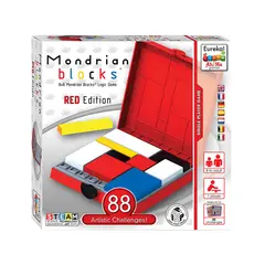 παιχνίδι λογικής ah!ha mondrian blocks red edition 8+ - Eureka