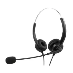 Ακουστικά mediarange corded headset with microphone & control panel 304 black - Mediarange